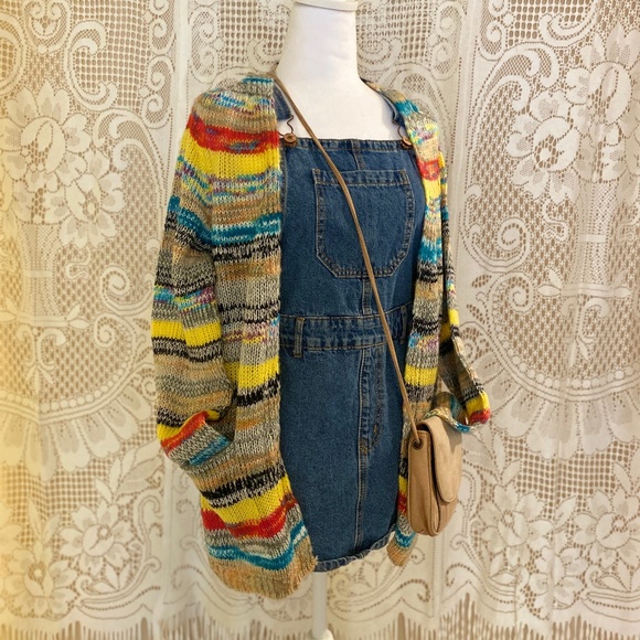 Colorful Lightweight Knit Cardigan with Pockets I Women's (M) - Picture 4 of 11